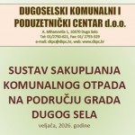LETAK - SUSTAV SAKUPLJANJA KOMUNALNOG OTPADA NA PODRUČJU GRADA DUGOG SELA, veljača 2026.